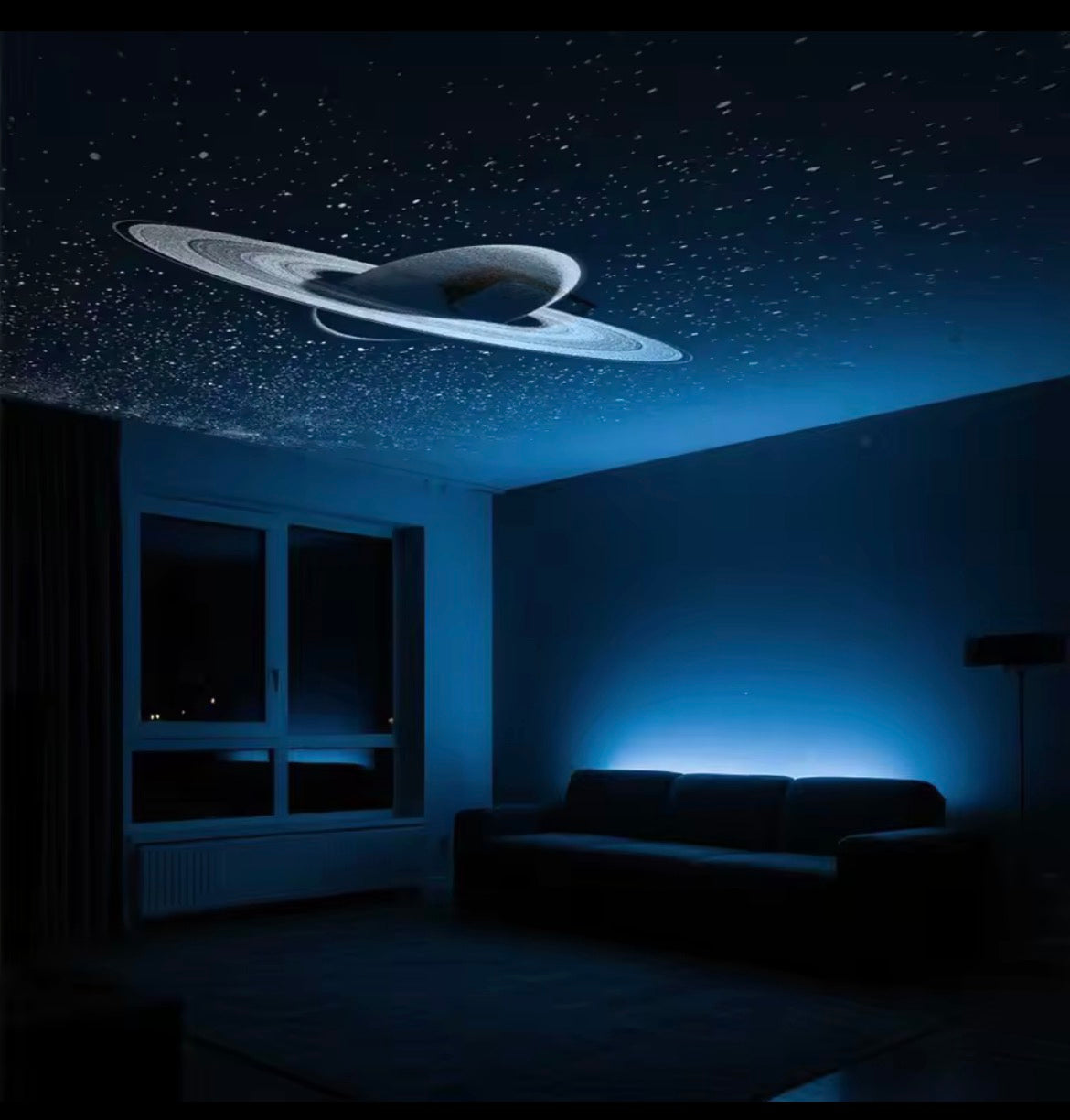 USB car atmosphere projector light